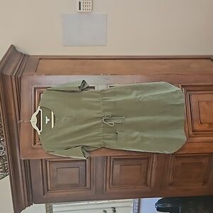 Green Tencil Blend Midi Dress